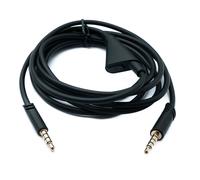 SYSTEM-S Cavo di ricambio audio 2 m AUX jack da 3,5 mm con controllo volume