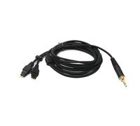 System-S Cavo di ricambio audio 2 m AUX jack intrecciato per cuffie Sennheiser HD650 HD600 HD580 HD660S HD6XX