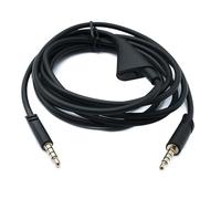 System-S Cavo di ricambio audio 2 m, jack AUX 3,5 mm, con regolazione del volume, per Logitech G Astro A50 A40 A30 A20 A10 G233