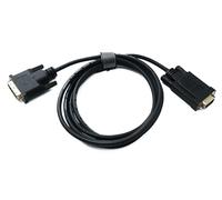 System-S Cavo DVI D 2 m 24+1 25 pin maschio a VGA 15 pin maschio pannello mount adattatore vite