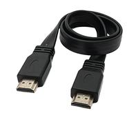 System-S Cavo HDMI 1.4, 50 cm, standard maschio a maschio, adattatore piatto, colore: nero