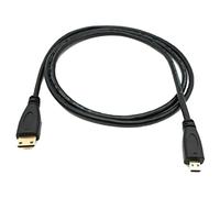 System-S Cavo HDMI 100 cm Micro maschio a Mini adattatore nero