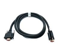 System-S Cavo HDMI 2.0 150 cm tipo A maschio a spina adattatore avvitabile in nero