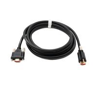 System-S Cavo HDMI 2.0 3 m tipo A maschio adattatore avvitabile in nero