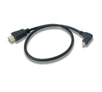 SYSTEM-S Cavo HDMI 50 cm Micro maschio a standard angolo sinistro