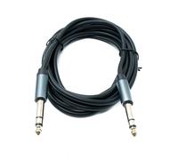 SYSTEM-S Cavo Jack Audio 3 m AUX 6,35 mm 3 poli TRS maschio a maschio