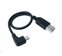 System-S Cavo Micro USB 2.0 a Sinistra ad Angolo di 90 Gradi Angolo Spina Adattatore Cavo Dati Ricarica Cavo Circa 27 cm