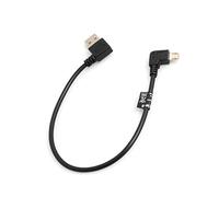 System-S Cavo Micro USB con Spina angolare a 90 ° gradi angolare sinistro a USB 2.0 tipo a 90 ° gradi angolare destro da cavo dati cavo di ricarica CA. 27 cm