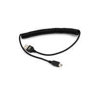 SYSTEM-S Cavo mini USB a spirale, 50-135 cm