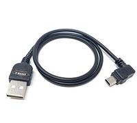 System-S - Cavo Mini USB da 50 cm con Spina piegata a 90 Gradi, Cavo Dati, di Ricarica