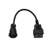 System-S Cavo OBD 20 cm OBD 2 femmina per Scania 16 pin in nero per diagnosi auto