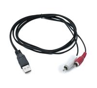 SYSTEM-S Cavo RCA 150 cm 2 pin maschio a USB 2.0 tipo A maschio Audio