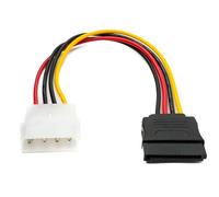 System-S Cavo SATA 20 cm 15 pin femmina a IDE 4 pin Molex femmina adattatore per dischi rigidi