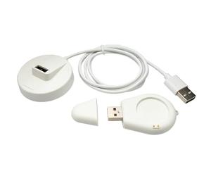 System-S Cavo USB 2.0 100 cm stazione di ricarica per Xiaomi Watch S3 2 Pro 2 H1 adattatore rimovibile in bianco