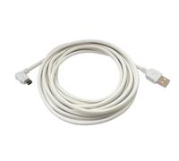 System-S Cavo USB 2.0 3 m tipo A maschio a mini B adattatore angolare 5 V in bianco