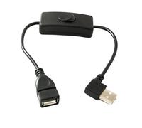 System-S Cavo USB 2.0 30 cm tipo A maschio a femmina interruttore angolo right angolato adattatore