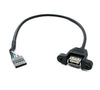 System-S Cavo USB 2.0 da 30 cm tipo A a connettore con griglia da 2,54 mm