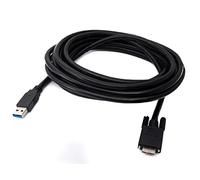 Cavo USB 3.0 5 M Micro B Maschio A Maschio Tipo A Vite In Nero