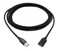 System-S Cavo USB 3.0 5 m tipo A maschio a femmina intrecciato adattatore 5 Gbps in nero