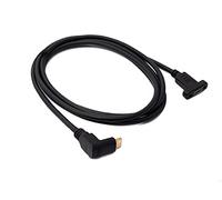 System-S Cavo USB 3.1 180 cm tipo C maschio a femmina adattatore a vite nero