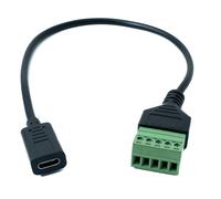 SYSTEM-S Cavo USB 3.1 30 cm Tipo C Femmina a 5 poli Connettore PCB