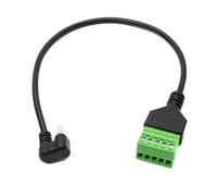 SYSTEM-S Cavo USB 3.1 30 cm Tipo C Maschio a 5 pin Morsettiera Femmina U Turn