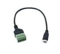System-S Cavo USB 3.1 30 cm tipo C maschio a 5 poli adattatore PCB nero