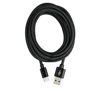 System-S Cavo USB 3.1 da 1 m tipo C maschio a 3.0 tipo A, in lega intrecciata di colore grigio