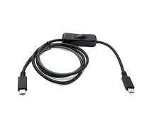 System-S Cavo USB 3.1 Gen 2 100 cm tipo C maschio a maschio 100 W interruttore PD E marker chip adattatore