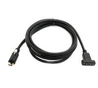 System-S Cavo USB 3.1 Gen 2 2 m tipo C maschio a femmina adattatore a vite singola in nero