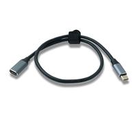 System-S Cavo USB 3.1 Gen 2 50 cm tipo C maschio a femmina 10 Gbps 100 W