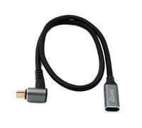 SYSTEM-S Cavo USB 3.1 Gen 2 Tipo C 50 cm Maschio a Femmina 10 Gbps 100W