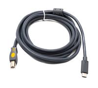 SYSTEM-S Cavo USB 3.1 Tipo C 3 m Maschio a 2.0 Tipo B Maschio Adattatore in G...