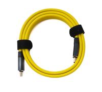 System-S Cavo USB 3.2 Gen 2 80 cm Tipo C maschio a maschio Cavo piatto Giallo 20 Gbps 100 W
