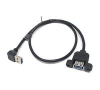 System-S - Cavo USB Tipo A 3.0 Inclinato Verso l'Alto su USB Tipo A 3.0, 60 cm