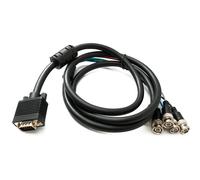 SYSTEM-S Cavo VGA 180 CM HD15 Spina A 5 BNC Rgbhv Spina Coassiale Adattatore