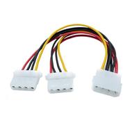 System-S Cavo Y Molex 20 cm LP4 IDE 4 pin maschio a 2 X femmina splitter