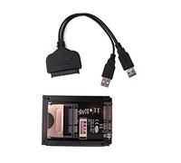 System-S CFast Card Adapter 2.5 a SATA 22Pin a 2x USB 3.0 2.0 tipo A maschio per HDD SSD