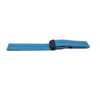 System-S Cinturino 20mm in silicone con fibbia ribaltabile per smartwatch azzurro, Azzurro, Eine Grösse