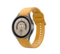 System-S Cinturino 20mm Silicone per Samsung Galaxy Watch 5 4 Smartwatch Giallo, giallo., Eine Grösse