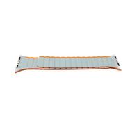 System-S Cinturino 38 40 41mm in silicone flessibile magnetico compatibile con Apple Watch Smartwatch Arancione Grigio, Arancione -Grigio, Eine Grösse, Classico
