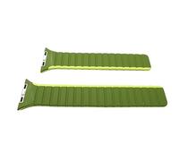 System-S Cinturino 42 44 45 49mm in silicone flessibile magnetico compatibile con Apple Watch Smartwatch verde verde chiaro, verde - chiaro, Eine Grösse, Classico