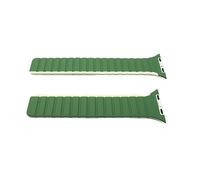 System-S Cinturino 42 44 45 49mm in silicone flessibile magnetico per Apple Watch Smartwatch Verde Lime, Verde Lime, Eine Grösse