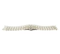 System-S Cinturino da 20 mm in PC per Samsung Galaxy Watch 5 4 Smartwatch in glitter bianco, Bianco trasparente glitterato, Eine Grösse