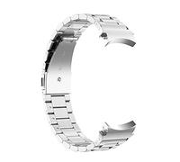 System-S Cinturino da 22 mm in acciaio inossidabile con fibbia pieghevole per smartwatch in grigio