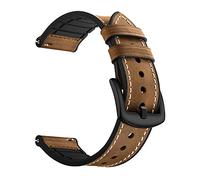 System-S Cinturino flessibile in silicone 20 mm per Samsung Galaxy Watch 4 Smartwatch Marrone
