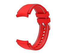 System-S Cinturino flessibile in silicone 20mm per smartwatch Samsung Galaxy Watch 4 rosso, Rosso, Eine Grösse