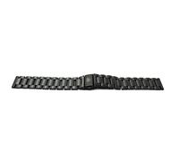 System-S Cinturino in metallo da 20 mm per Samsung Galaxy Watch 4 Smartwatch Nero, Metallico/Nero, Eine Grösse, Metallico/nero, Eine Grösse