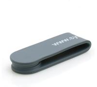 System-S con Clip Magnetica Fascetta stringicavo, Cavo con Spina di Corrente Clip per Cuffie Cavo con Spina di Corrente Auricolari, Nero