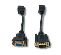 System-S Convertitore Ethernet VGA Over IP, 2 x 15 cm, VGA a LAN RJ45, presa 20 m